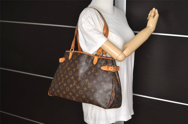 Authentic Louis Vuitton Monogram Batignolles Horizontal Tote Bag M51154 LV 3680J
