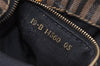 Authentic FENDI Pequin Drawstring Shoulder Bag PVC Leather Brown Junk 3682I