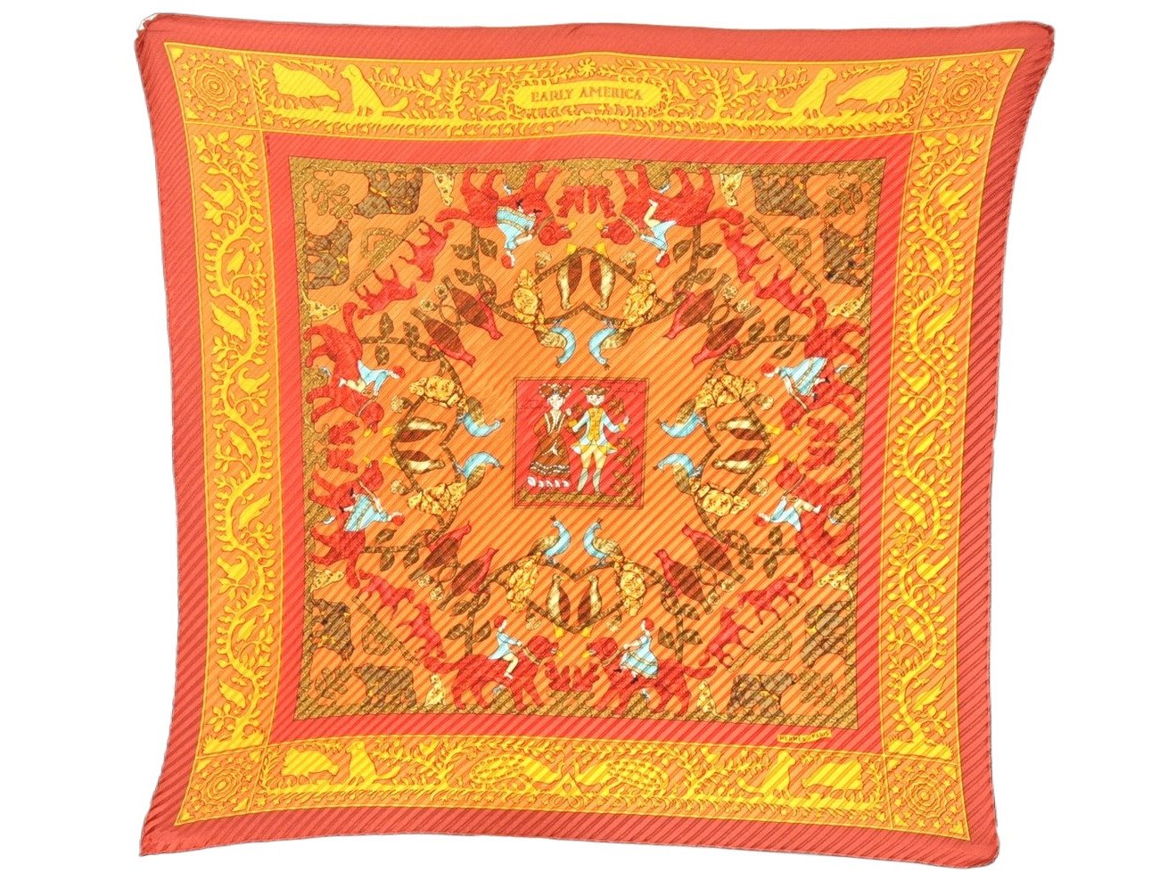 Authentic HERMES Pleats Scarf 