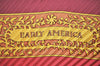 Authentic HERMES Pleats Scarf "EARLY AMERICA" Silk Brown Orange Box 3682K