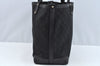 Authentic GUCCI Craft Shoulder Tote Bag GG Canvas Leather 247209 Black 3683J