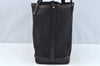 Authentic GUCCI Craft Shoulder Tote Bag GG Canvas Leather 247209 Black 3683J