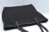 Authentic GUCCI Craft Shoulder Tote Bag GG Canvas Leather 247209 Black 3683J