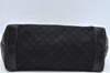 Authentic GUCCI Craft Shoulder Tote Bag GG Canvas Leather 247209 Black 3683J
