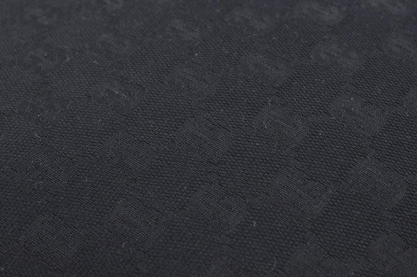 Authentic GUCCI Craft Shoulder Tote Bag GG Canvas Leather 247209 Black 3683J