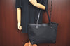 Authentic GUCCI Craft Shoulder Tote Bag GG Canvas Leather 247209 Black 3683J