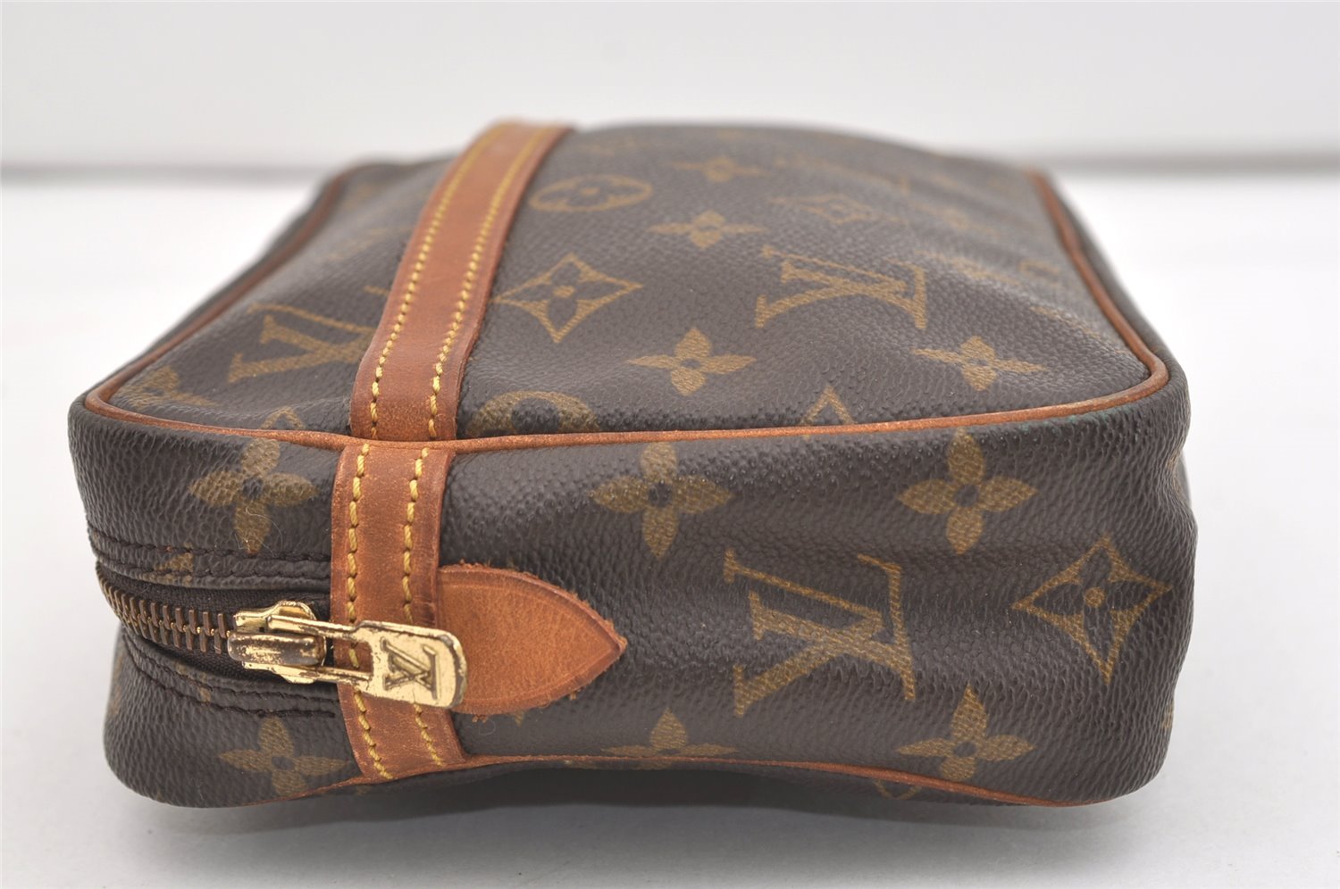 Authentic Louis Vuitton Monogram Compiegne 23 Clutch Hand Bag M51847 LV 3685J