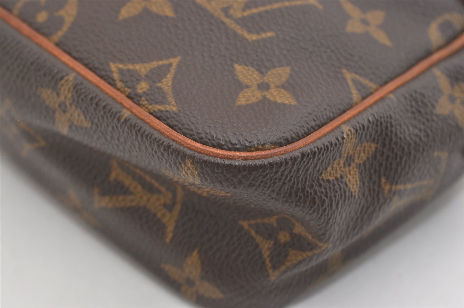 Authentic Louis Vuitton Monogram Compiegne 23 Clutch Hand Bag M51847 LV 3685J