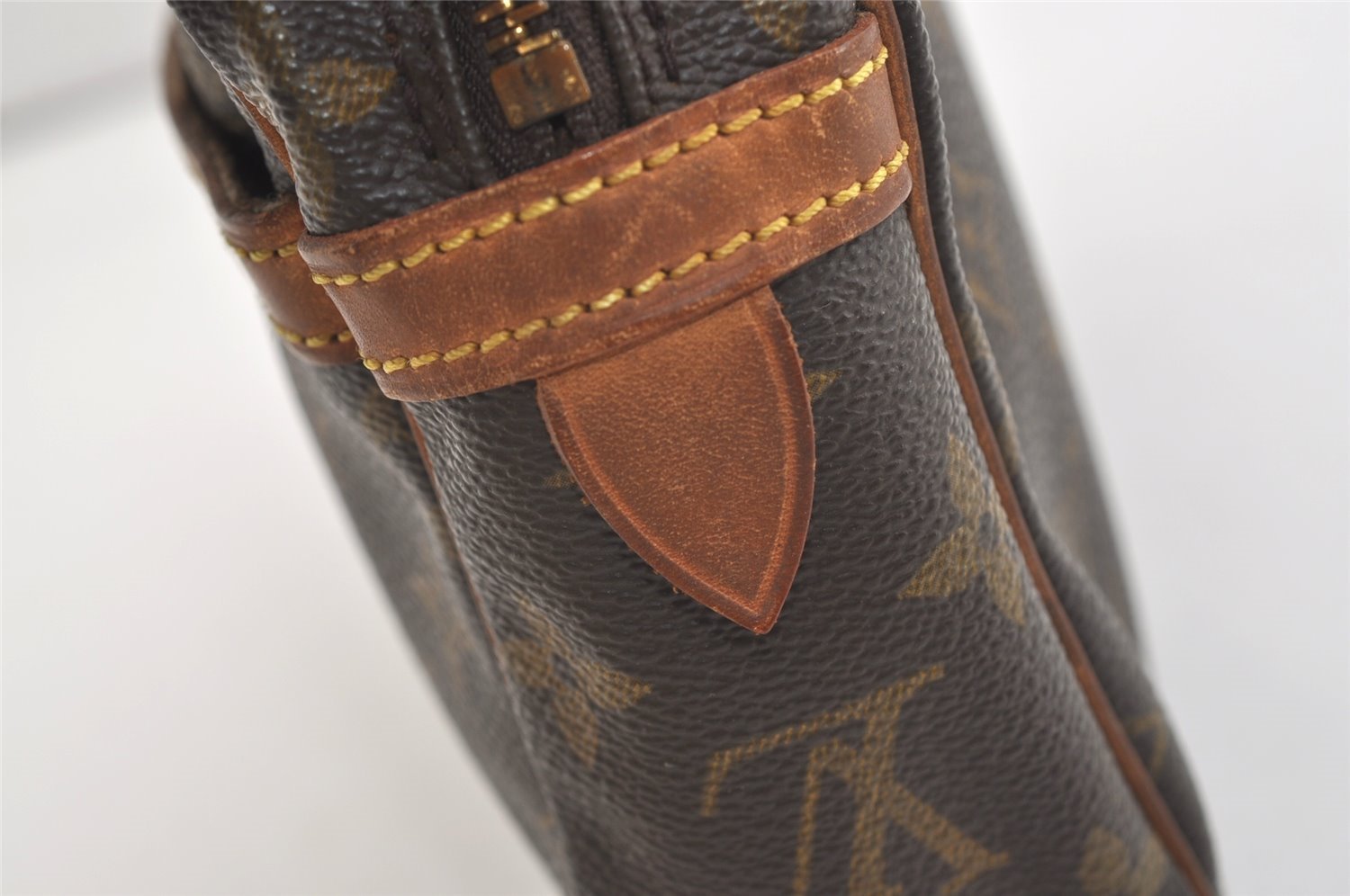 Authentic Louis Vuitton Monogram Compiegne 23 Clutch Hand Bag M51847 LV 3685J