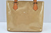 Authentic Louis Vuitton Vernis Houston Shoulder Hand Bag Beige M91340 LV 3686I