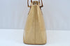 Authentic Louis Vuitton Vernis Houston Shoulder Hand Bag Beige M91340 LV 3686I