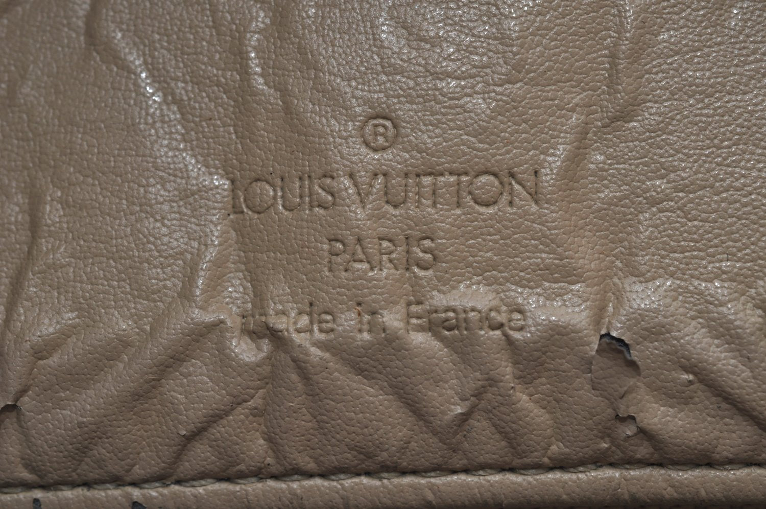 Authentic Louis Vuitton Vernis Houston Shoulder Hand Bag Beige M91340 LV 3686I