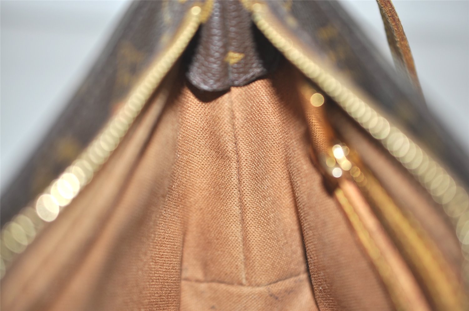 Authentic Louis Vuitton Monogram Trotteur Shoulder Cross Bag M51240 Junk 3686J