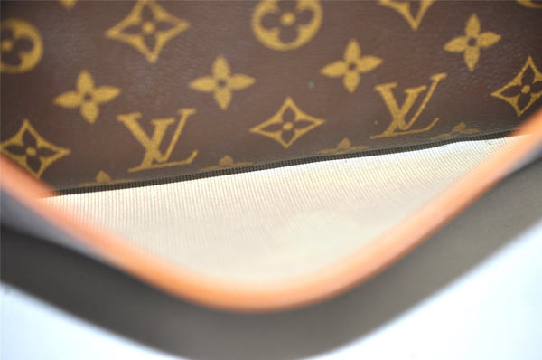 Authentic Louis Vuitton Monogram Trouville Hand Bag Purse M42228 LV 3687I