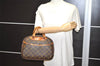 Authentic Louis Vuitton Monogram Trouville Hand Bag Purse M42228 LV 3687I