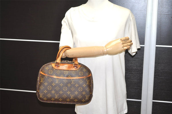 Authentic Louis Vuitton Monogram Trouville Hand Bag Purse M42228 LV 3687I