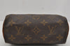 Authentic Louis Vuitton Monogram Mini Speedy Hand Bag Purse M41534 LV 3687J