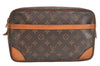 Authentic Louis Vuitton Monogram Compiegne 28 Clutch Hand Bag M51845 LV 3687K
