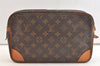 Authentic Louis Vuitton Monogram Compiegne 28 Clutch Hand Bag M51845 LV 3687K