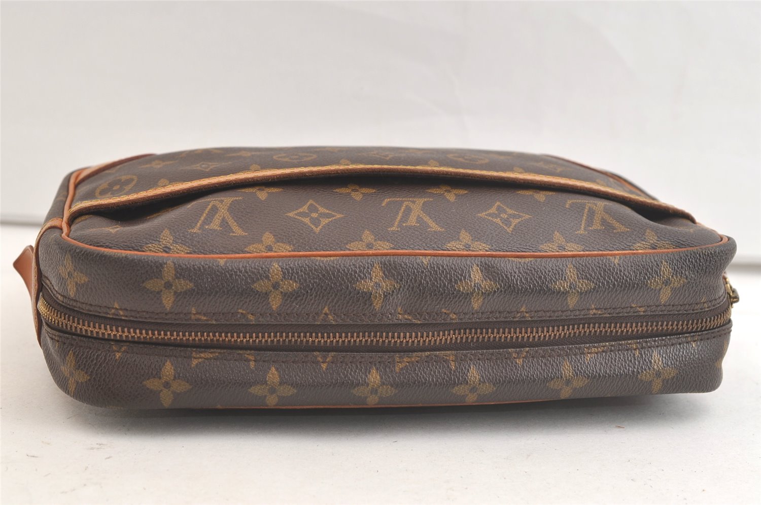 Authentic Louis Vuitton Monogram Compiegne 28 Clutch Hand Bag M51845 LV 3687K