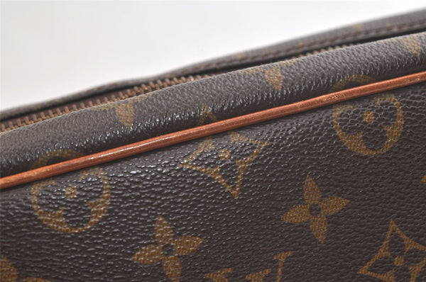 Authentic Louis Vuitton Monogram Compiegne 28 Clutch Hand Bag M51845 LV 3687K