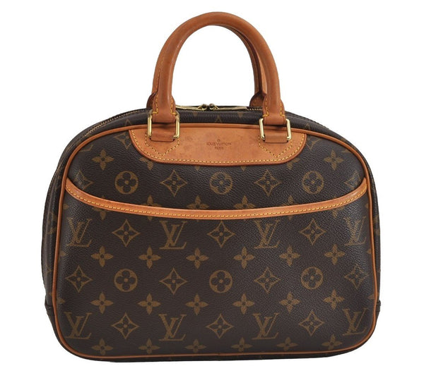 Authentic Louis Vuitton Monogram Trouville Hand Bag Purse M42228 LV 3689J