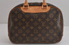 Authentic Louis Vuitton Monogram Trouville Hand Bag Purse M42228 LV 3689J