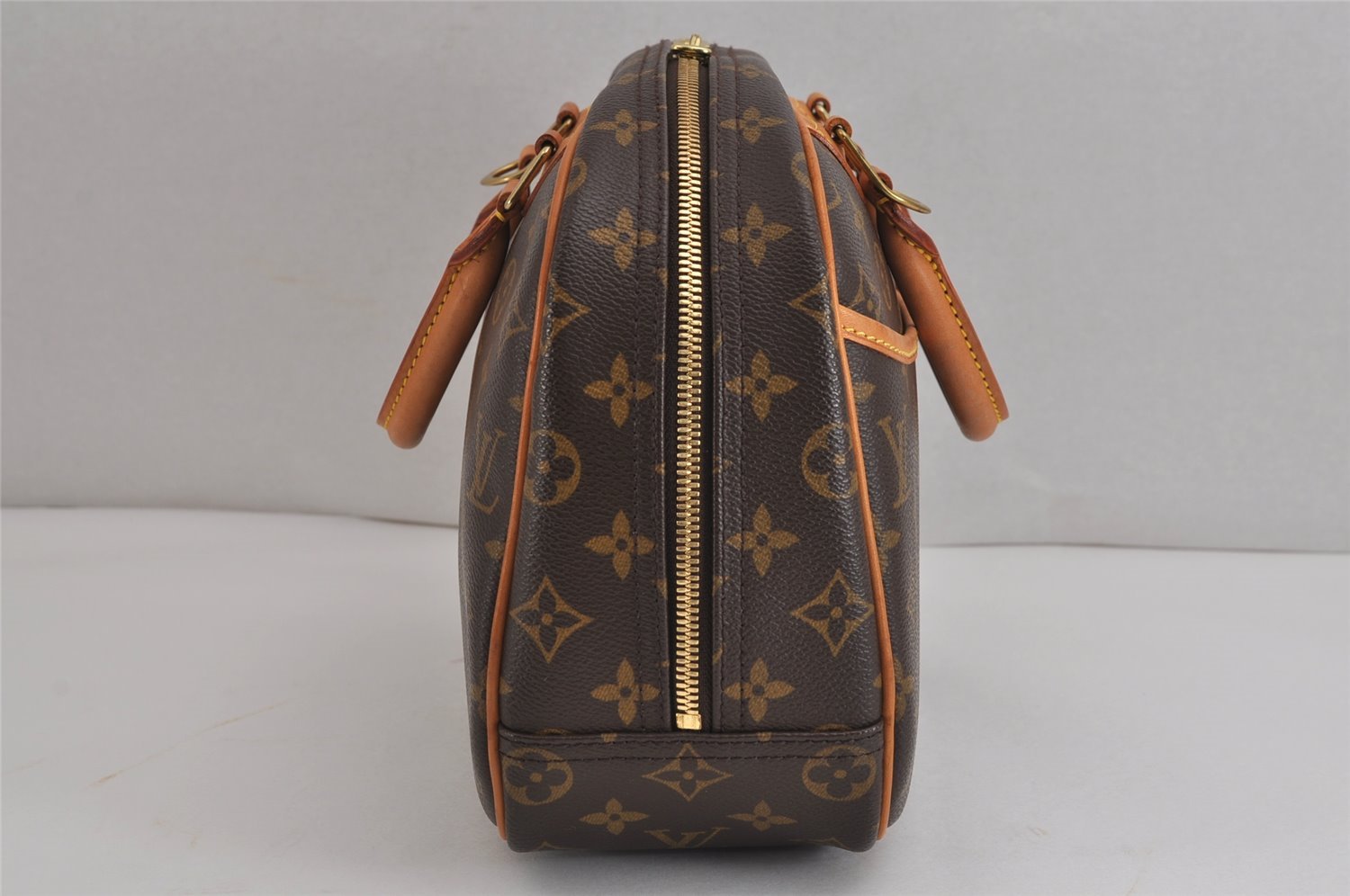 Authentic Louis Vuitton Monogram Trouville Hand Bag Purse M42228 LV 3689J