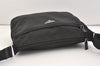 Authentic PRADA Nylon Tessuto Leather Shoulder Cross Body Bag Purse Black 3690J