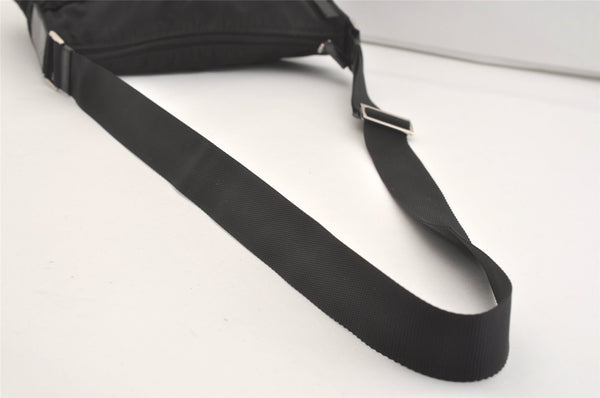 Authentic PRADA Nylon Tessuto Leather Shoulder Cross Body Bag Purse Black 3690J