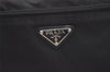 Authentic PRADA Nylon Tessuto Leather Shoulder Cross Body Bag Purse Black 3690J
