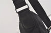 Authentic PRADA Nylon Tessuto Leather Shoulder Cross Body Bag Purse Black 3690J