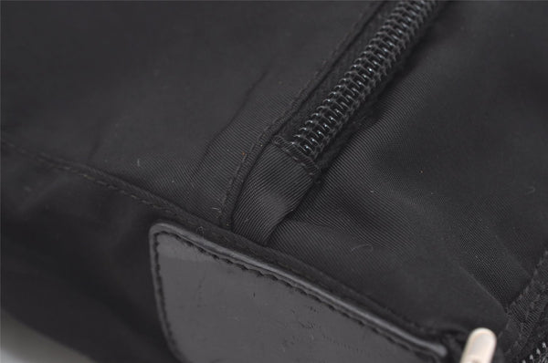 Authentic PRADA Nylon Tessuto Leather Shoulder Cross Body Bag Purse Black 3690J