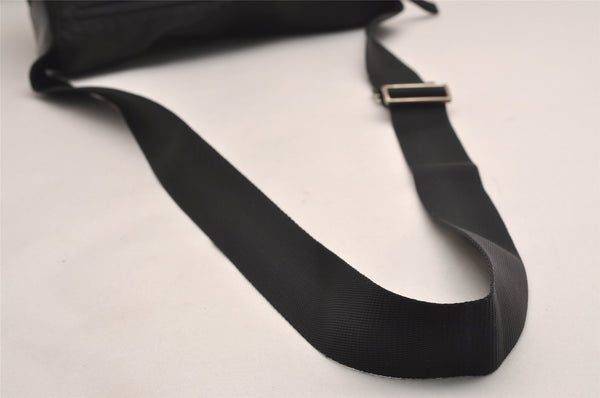 Authentic PRADA Nylon Tessuto Leather Shoulder Cross Body Bag Black 3691J