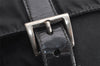 Authentic PRADA Nylon Tessuto Leather Shoulder Cross Body Bag Black 3691J