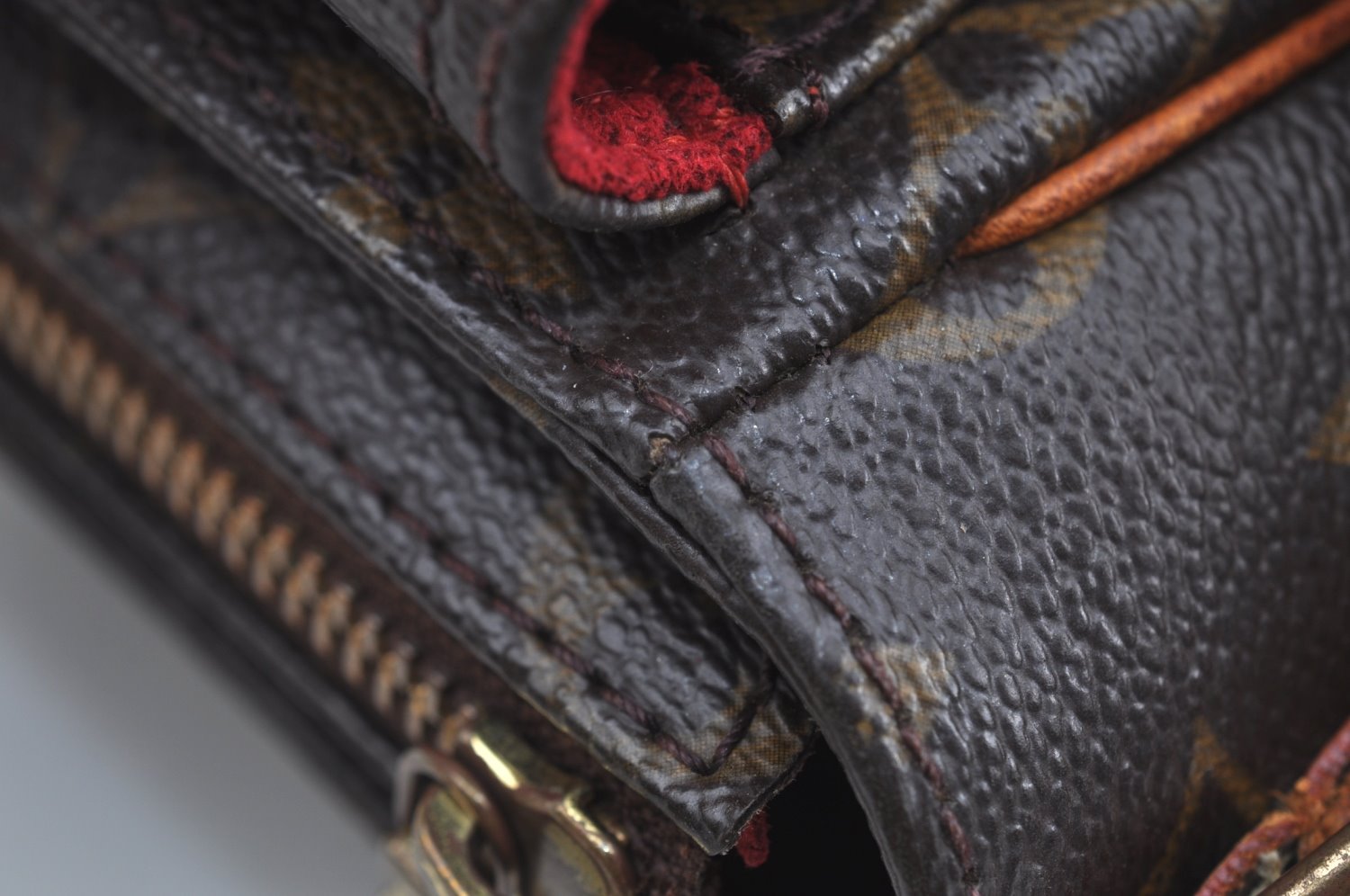 Authentic Louis Vuitton Monogram Viva Cite PM Shoulder ag M51165 Junk 3693I