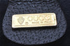 Authentic GUCCI Sherry Line Shoulder Cross Bag GG PVC Leather Navy Blue 3694I