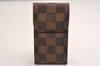 Authentic Louis Vuitton Damier Etui Cigarette Case N63024 LV 3695J