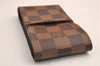 Authentic Louis Vuitton Damier Etui Cigarette Case N63024 LV 3695J