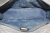 Authentic GUCCI Micro GG PVC Leather Shoulder Cross Body Bag Navy Blue 3696I