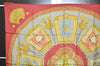 Authentic HERMES Carre 90 Scarf "Poste et Cavalerie" Silk Brown 3696J