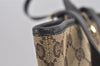 Authentic GUCCI Vintage Shoulder Tote Bag GG Canvas Leather 0021098 Brown 3697I