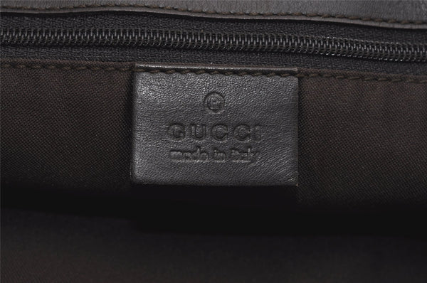 Authentic GUCCI Vintage Shoulder Tote Bag GG Canvas Leather 0021098 Brown 3697I