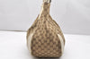 Authentic GUCCI Charlotte Shoulder Tote Bag GG Canvas Leather 203504 Brown 3697K