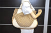 Authentic GUCCI Charlotte Shoulder Tote Bag GG Canvas Leather 203504 Brown 3697K