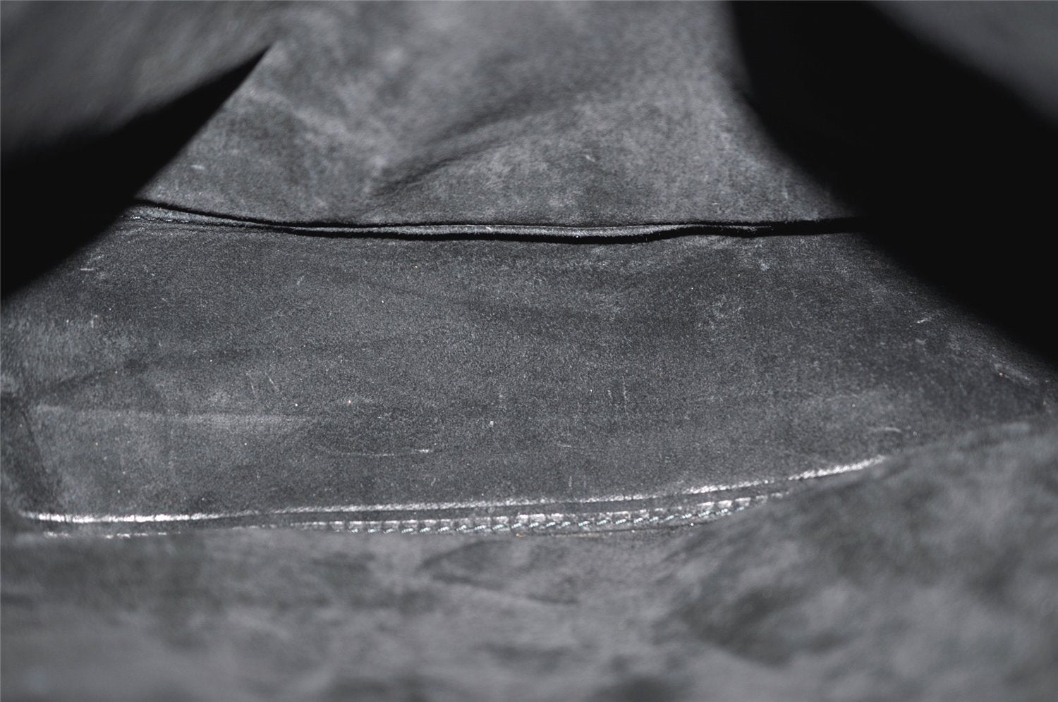 Authentic GUCCI Vintage Shoulder Tote Bag Purse Leather Black 3698I