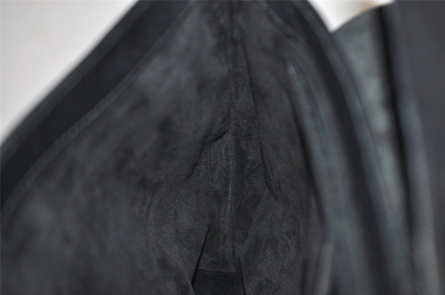 Authentic GUCCI Vintage Shoulder Tote Bag Purse Leather Black 3698I