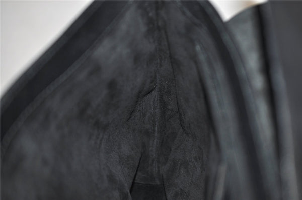 Authentic GUCCI Vintage Shoulder Tote Bag Purse Leather Black 3698I