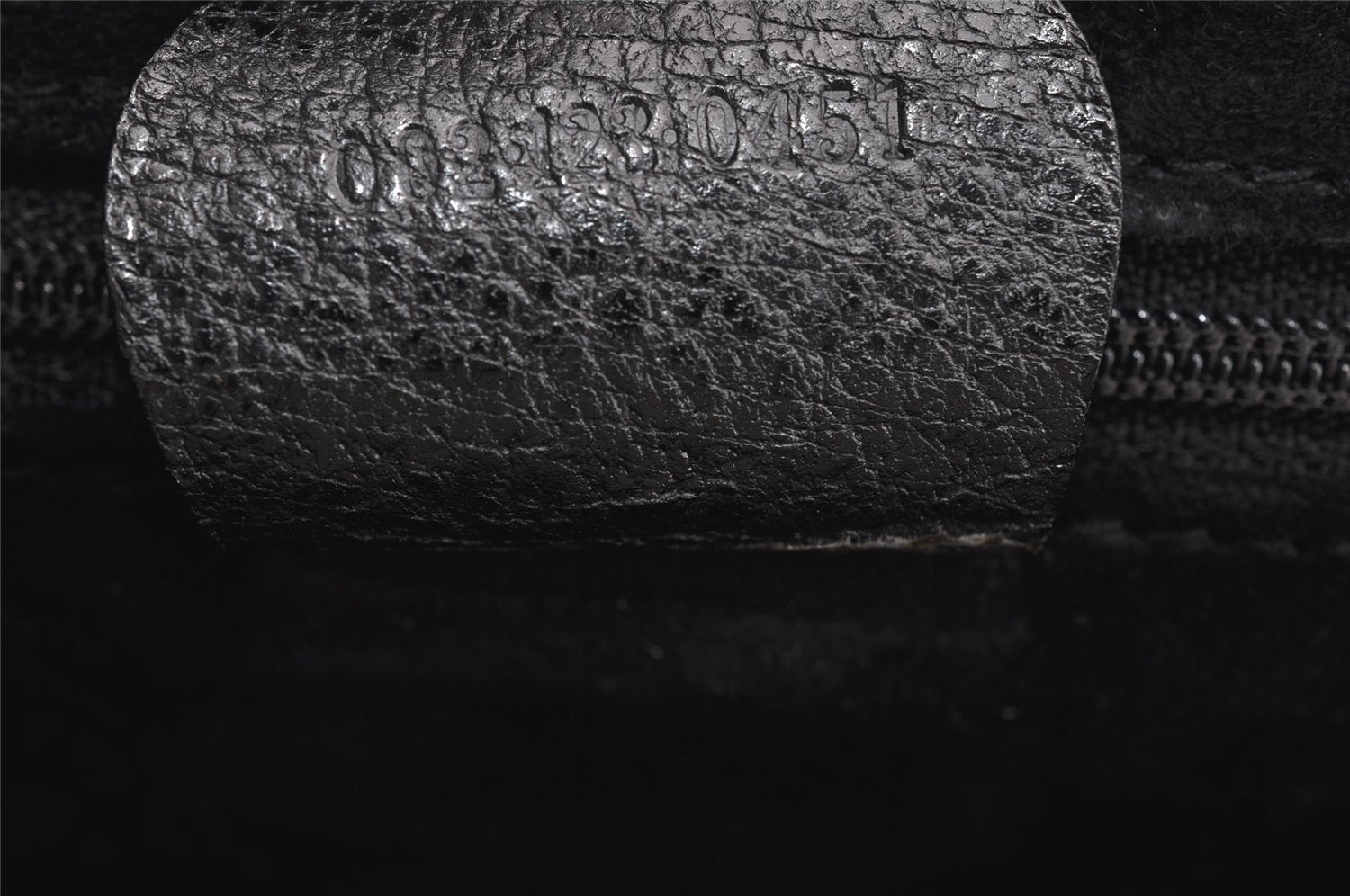 Authentic GUCCI Vintage Shoulder Tote Bag Purse Leather Black 3698I