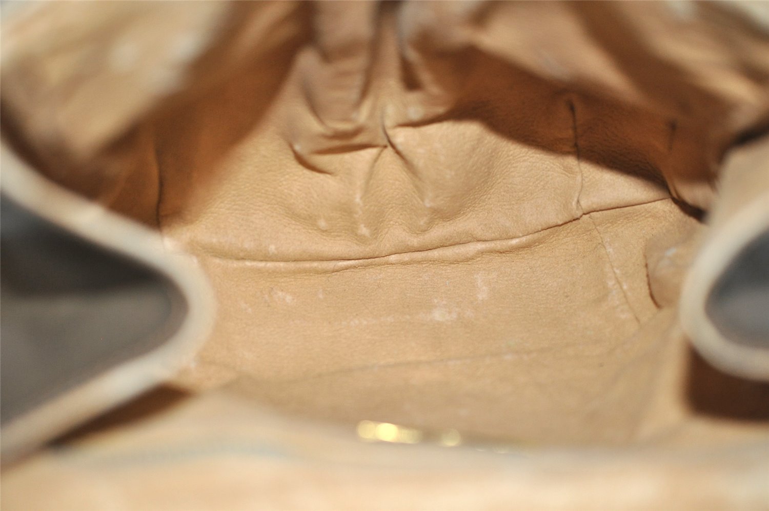 Authentic GUCCI GG Plus Shoulder Cross Body Bag PVC Leather Brown Junk 3699I